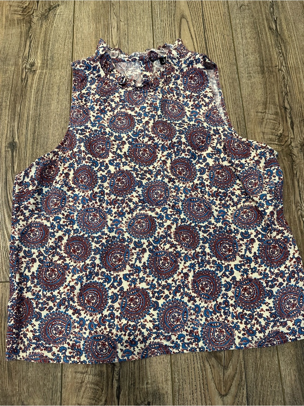 J. Crew Sleeveless Paisley Print Sleeveless Top Large